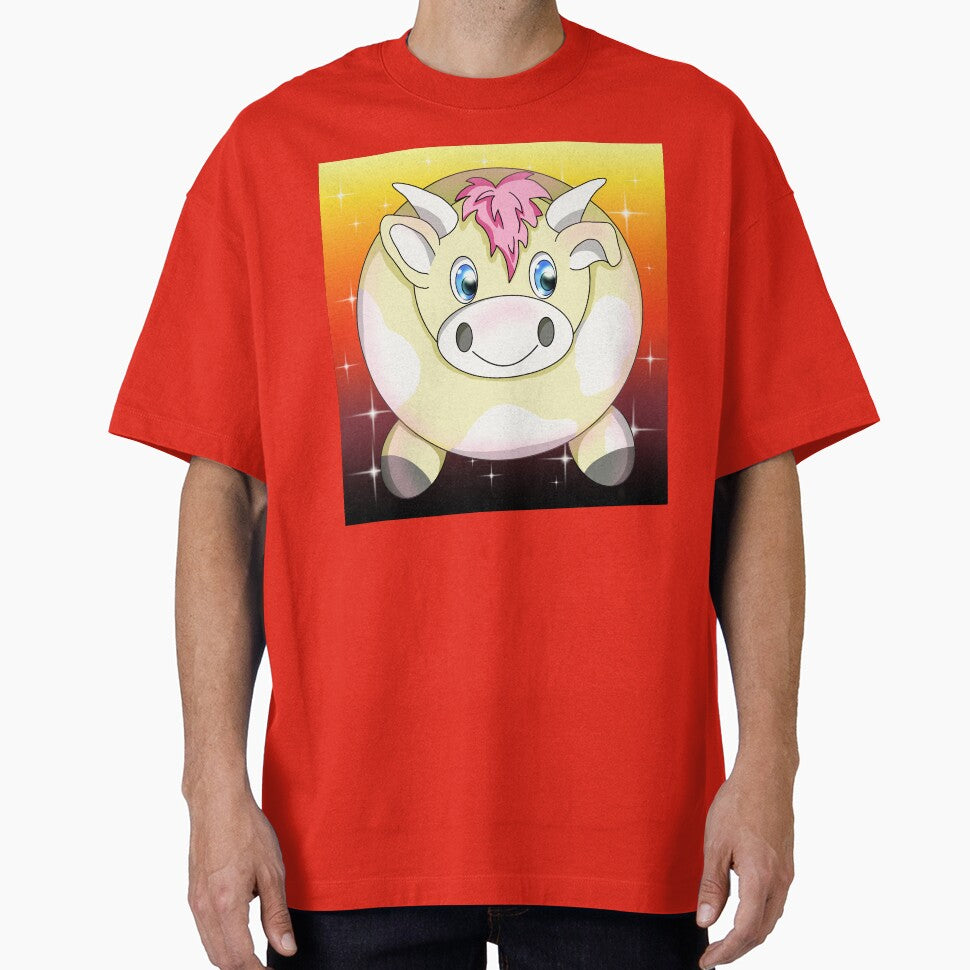 sunset kawaii cow by BeingNow