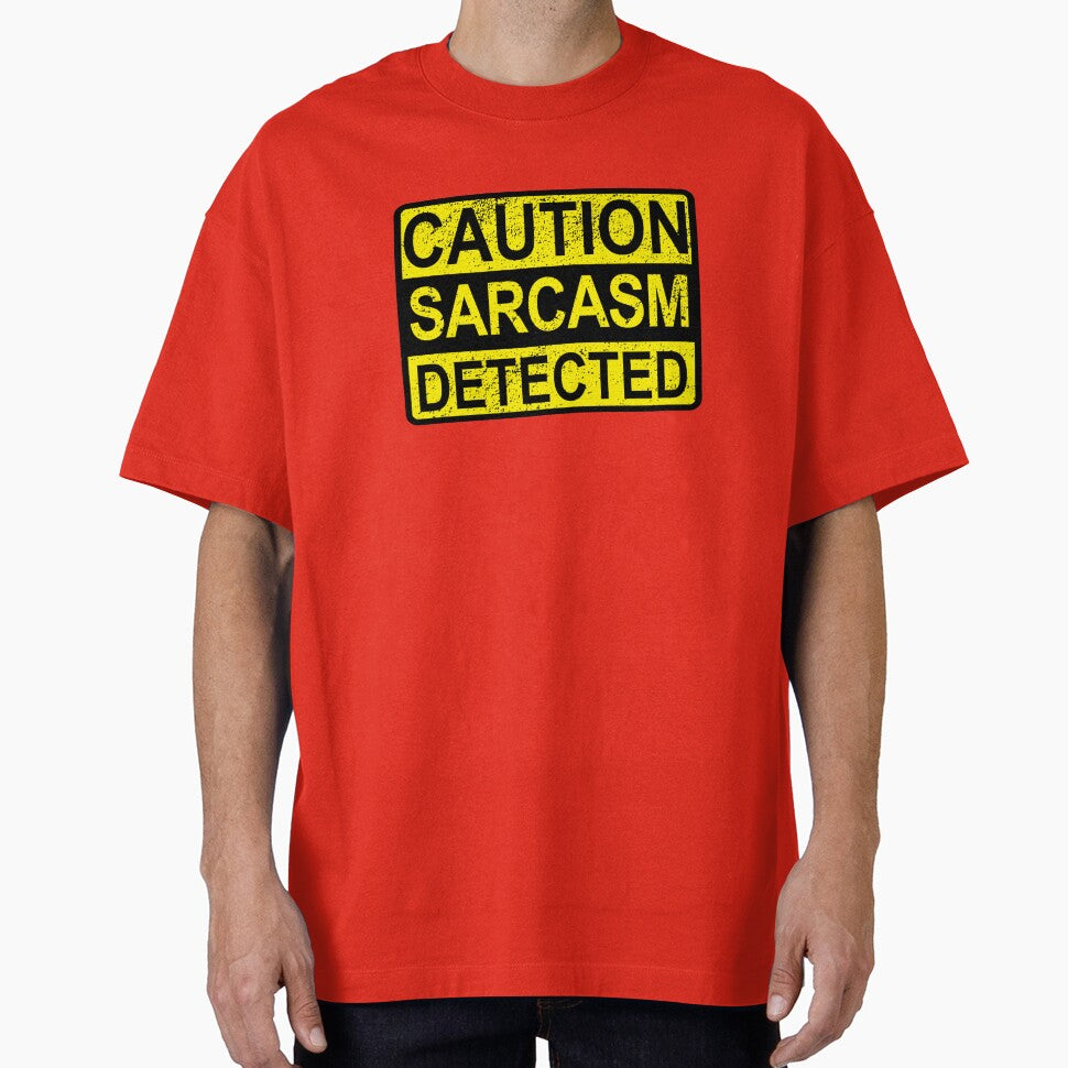 Caution: Sarcasm Detected Funny Sarcastic Humor & Quotes Distressed by BazaarTrades
