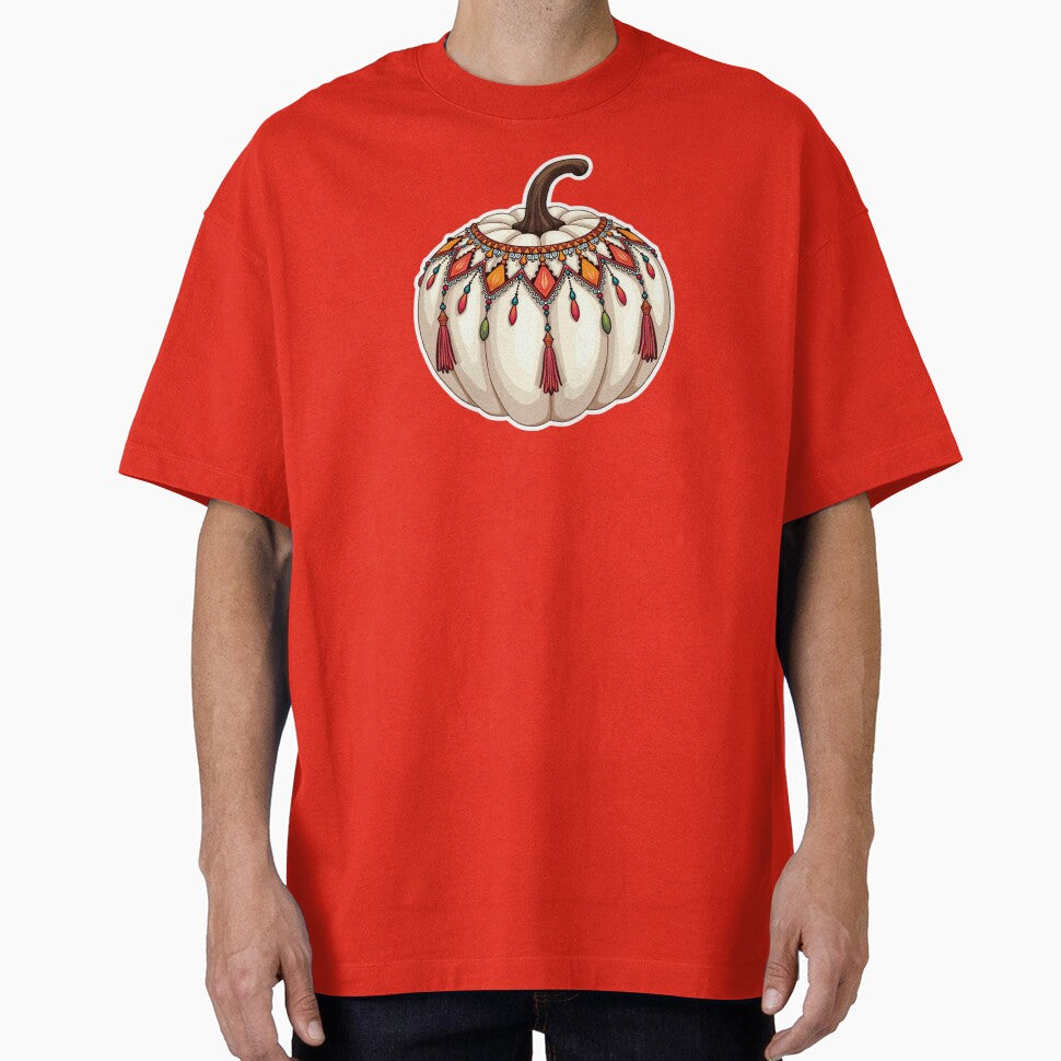 Boho White Pumpkin with Tassles by ArtfullyRooted