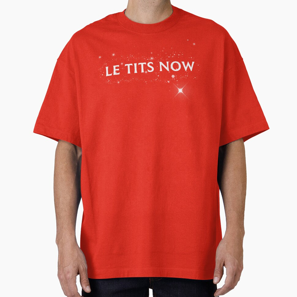 Le Tits Now Holiday Crew Neck T-shirt by Vasyl  Chernovol