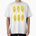 Funny cute yellow sun silly face sticker by angel1818