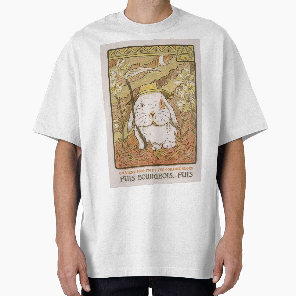 Anti-capitalist rabbit by Loki Propagandart