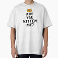 Are You Kitten Me? Are You Kidding Me Cat Lover Cat Lady Tshirt Sweatshirt Sticker by ProjectHippie
