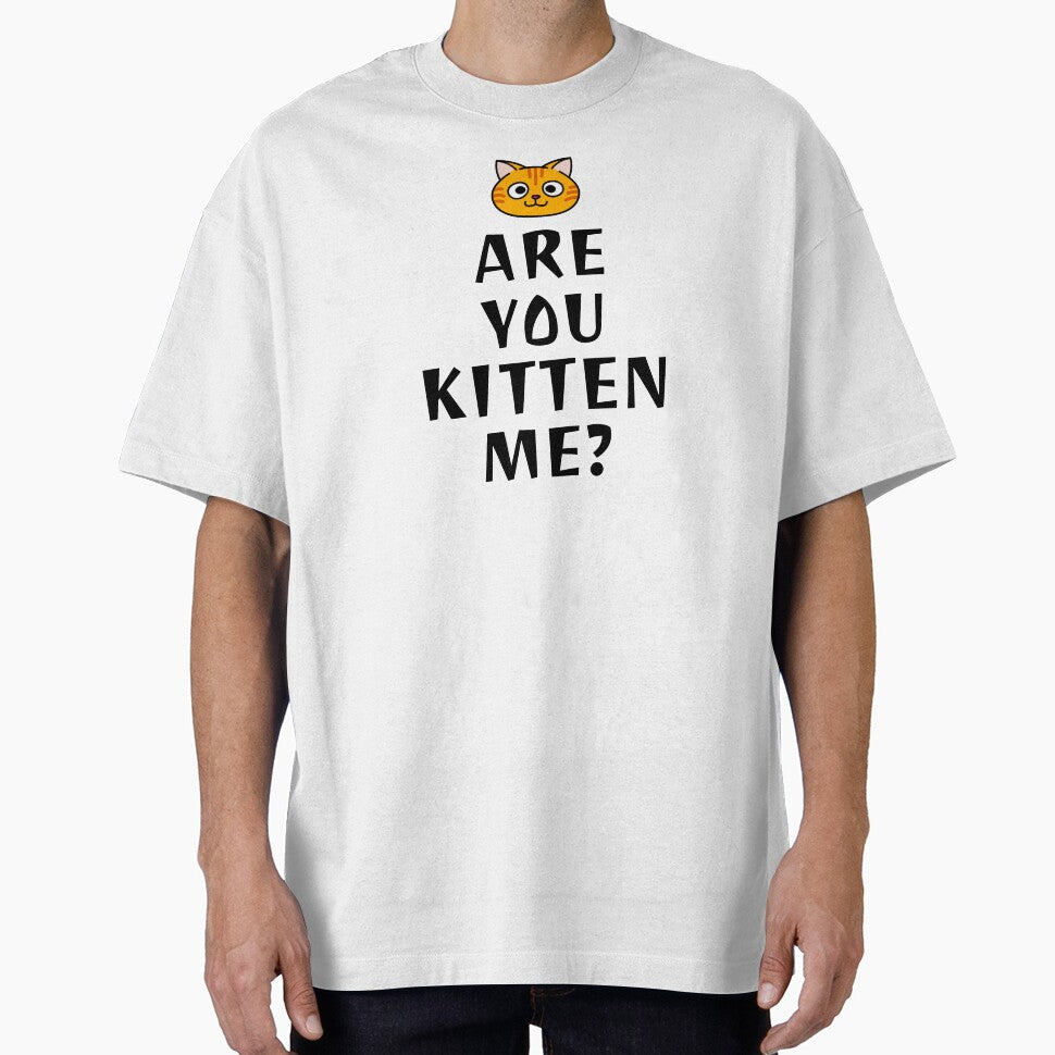 Are You Kitten Me? Are You Kidding Me Cat Lover Cat Lady Tshirt Sweatshirt Sticker by ProjectHippie