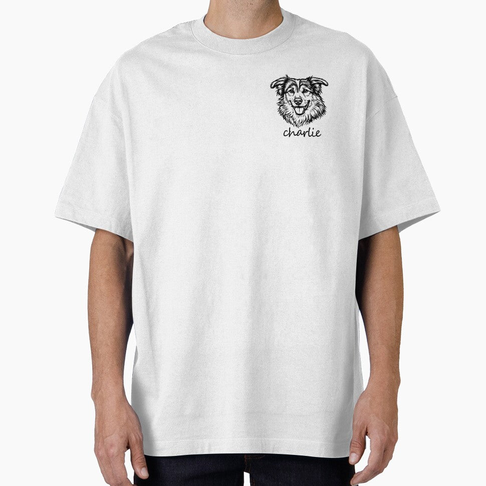 Custom Pet Shirt Pet Photo + Name Custom Dog Shirt Personalized Dog Shirt Custom Dog T Shirts for Humans Custom Cat Shirt for Dog Mom or Dad | biswap303@gmail.com by B CRATES
