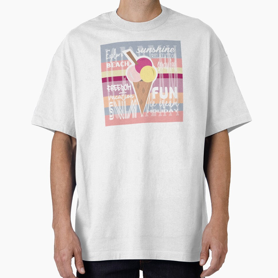 Ice cream holiday vacation summer fun - relax, explore, sunshine and sandy feet.  Caroline Laursen Original by Caroline Laursen