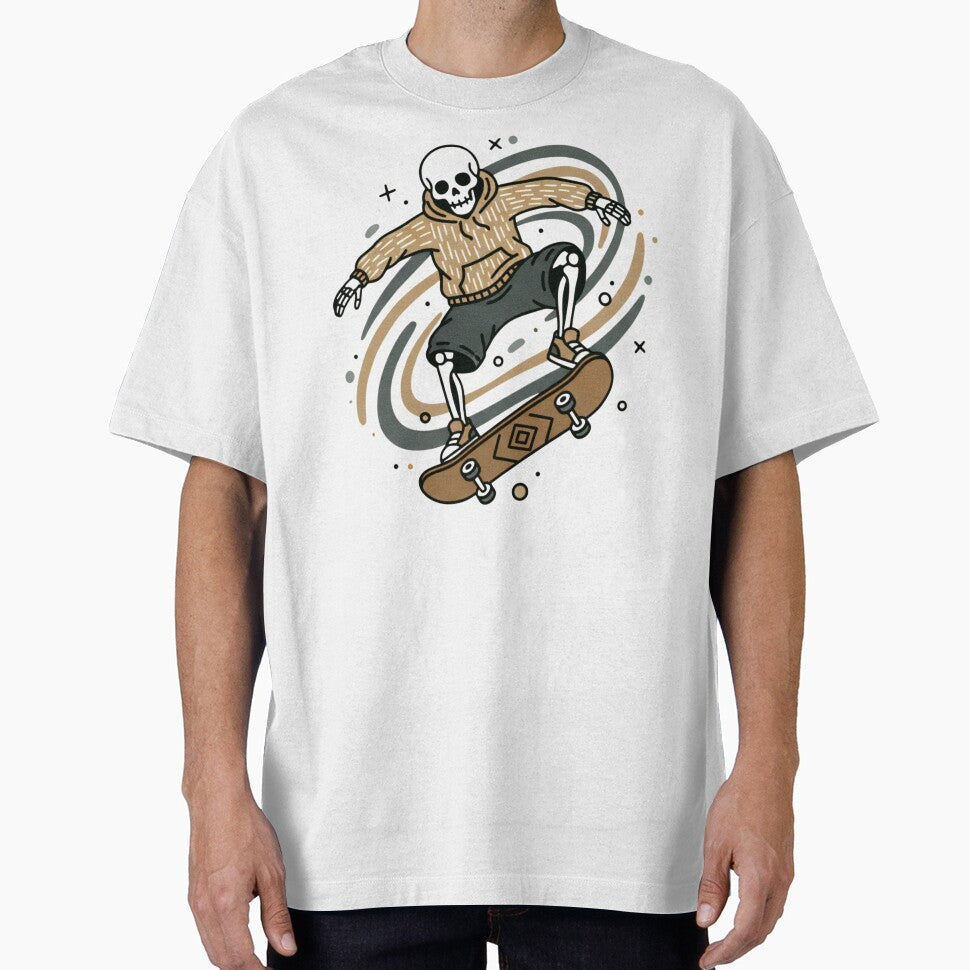 SKATER | Minimalist Skeleton Streetwear Art by DEADLINE.