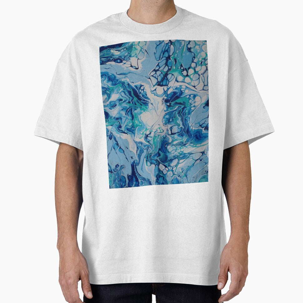 Oceanic Structures, original Fluid Art by PourtionOfArt