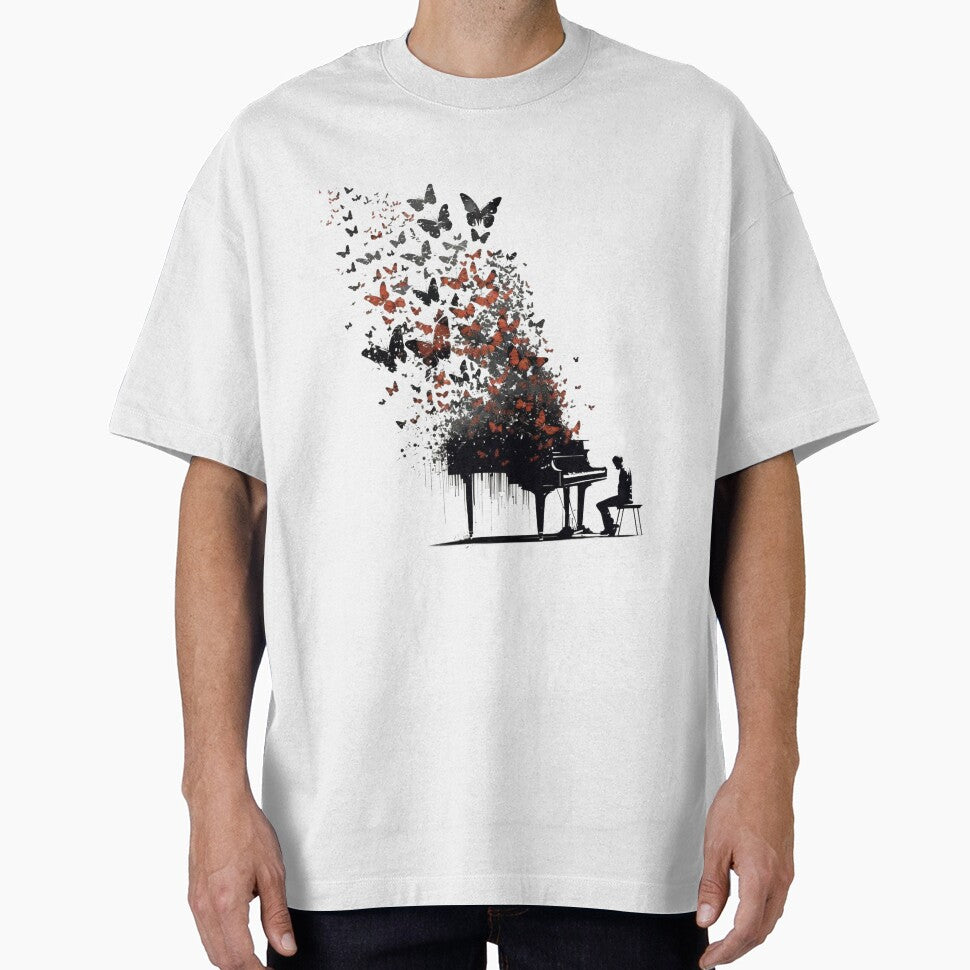 Musical piano butterflies by James Wright