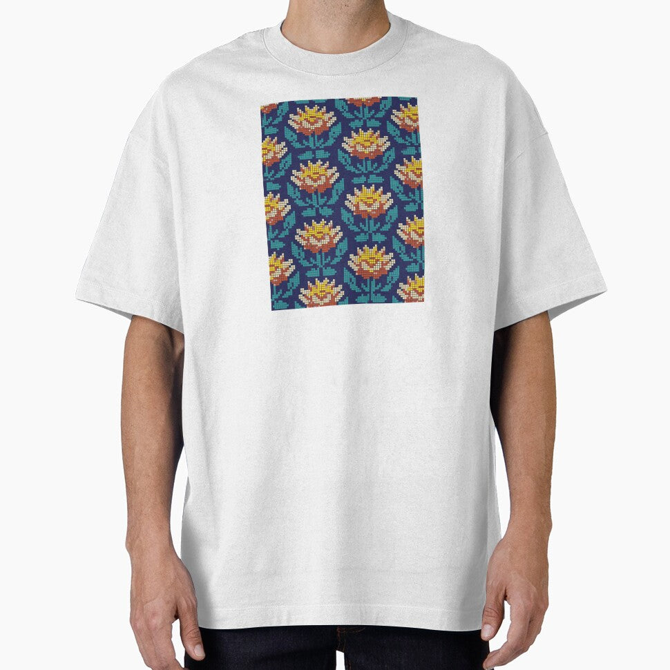 pixel flower pattern by ilomuilo