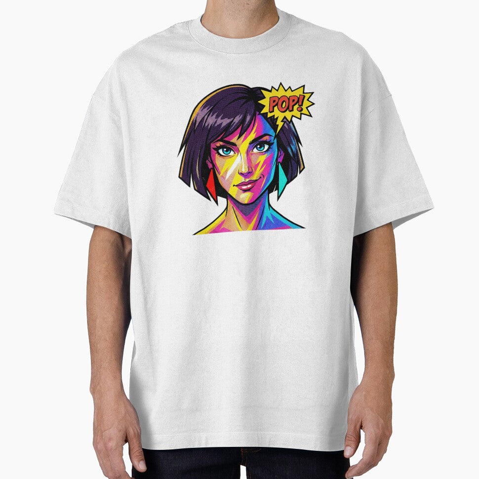 Retro Pop Art Comic Woman – 80s Style Illustration by popartshop