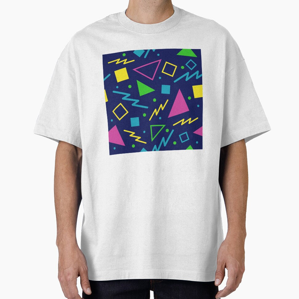 90s Navy and Neon Geometric by 90sAlien