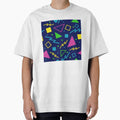 90s Navy and Neon Geometric by 90sAlien