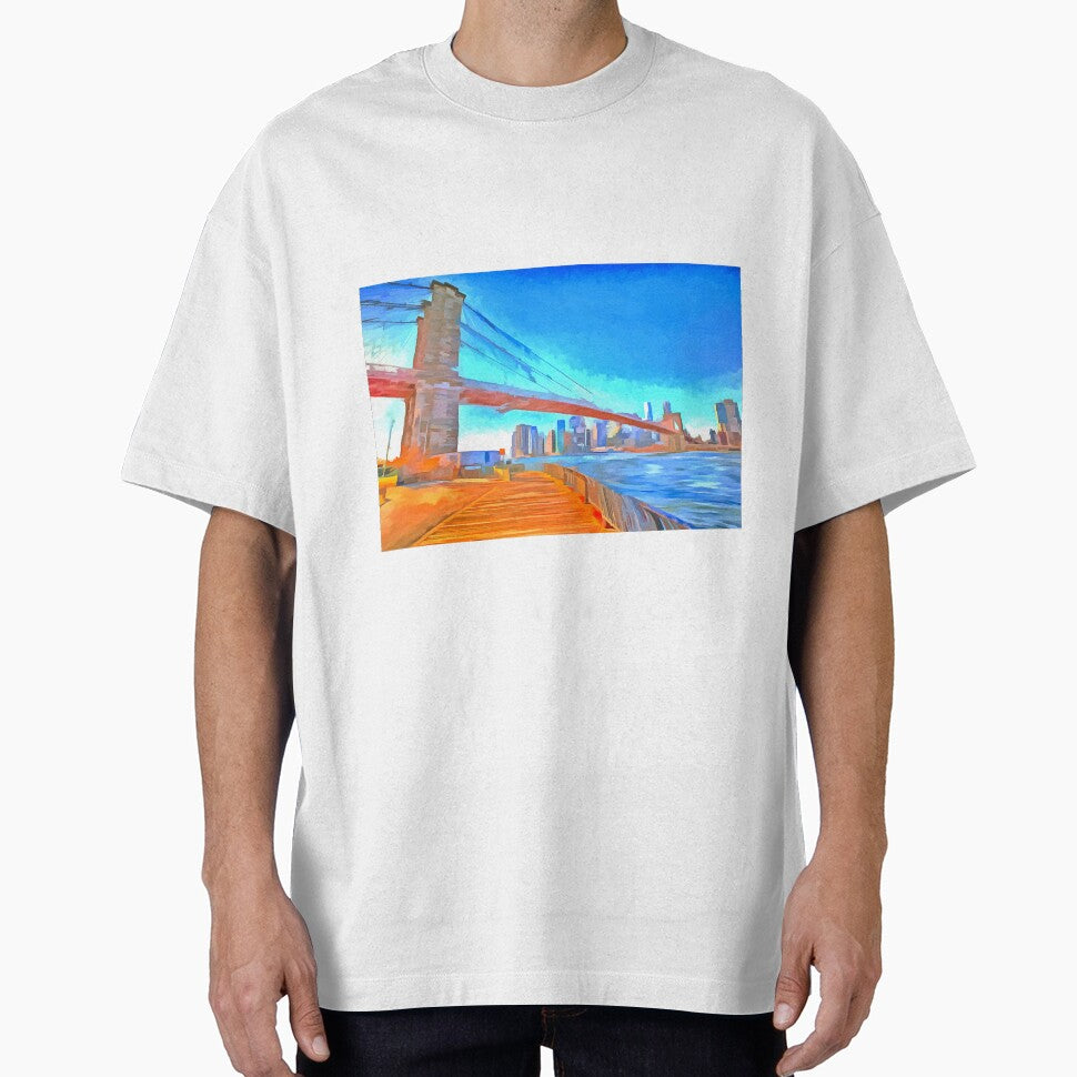 Brooklyn Bridge New York Pop Art by bejacs
