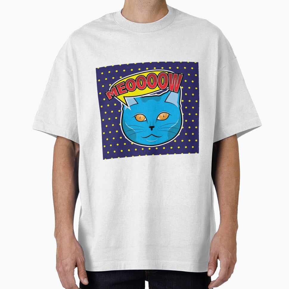 Cat Face Pop Art Illustration by leen12 Art Designs Prints