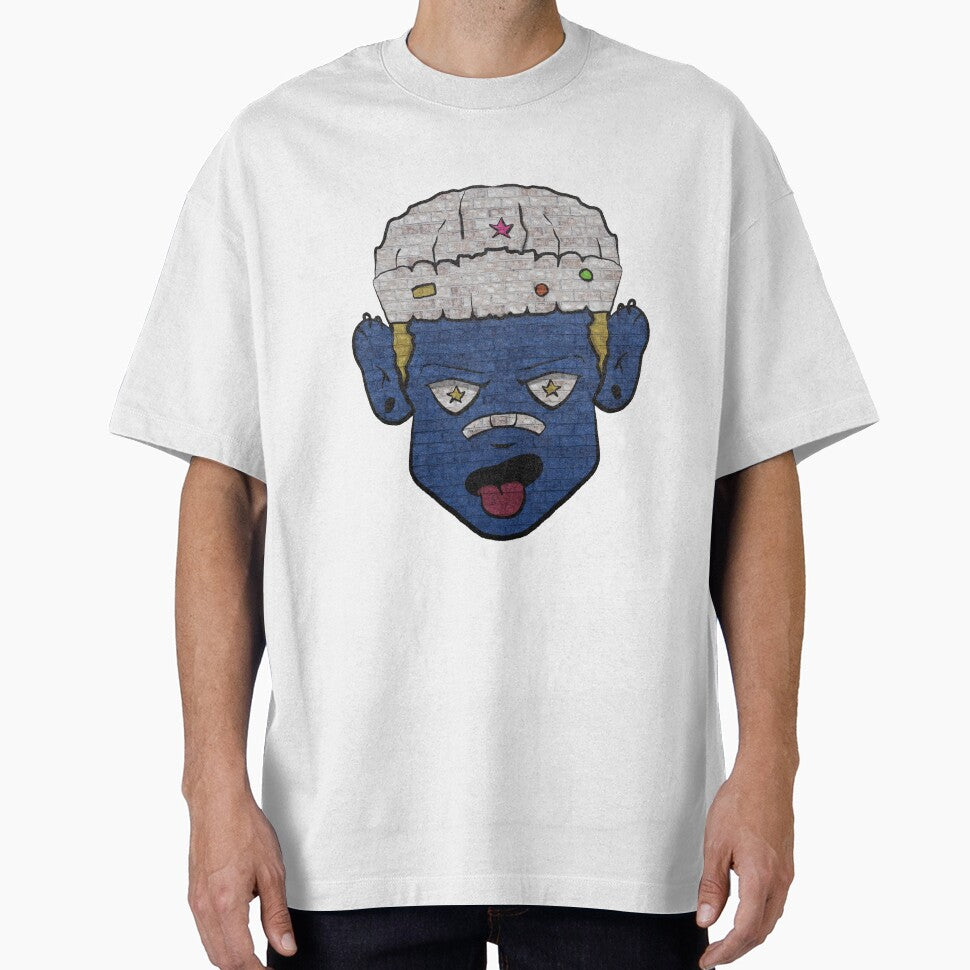 Blue Mask Head Graphic by Retro Whimsy