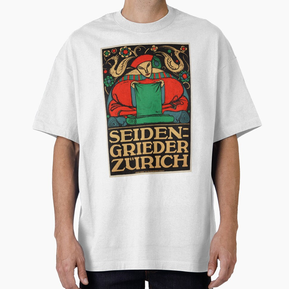 SEIDEN GRIEDER ZURICH by Otto Baumberger Cloth Textiles from China Vintage Poster by retroposters