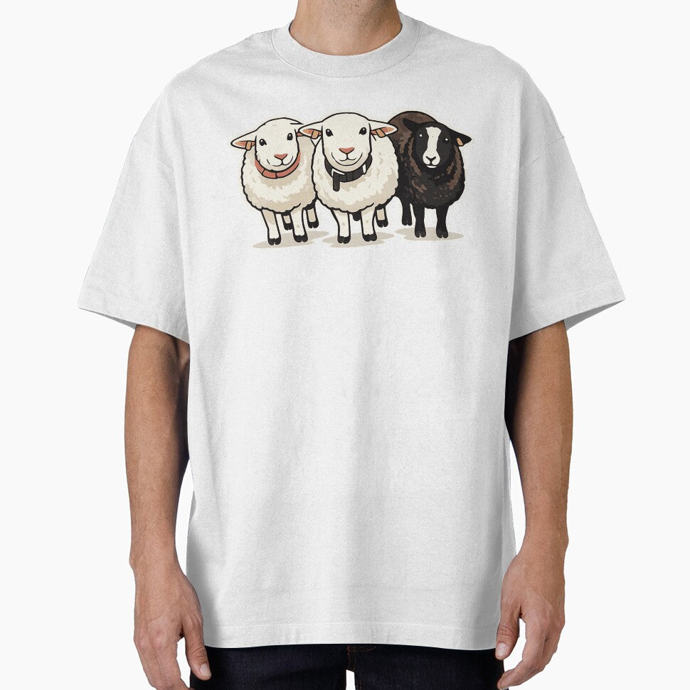 Minimalist Sheep – Scandinavian Style Animal Art by Bruch-Studios