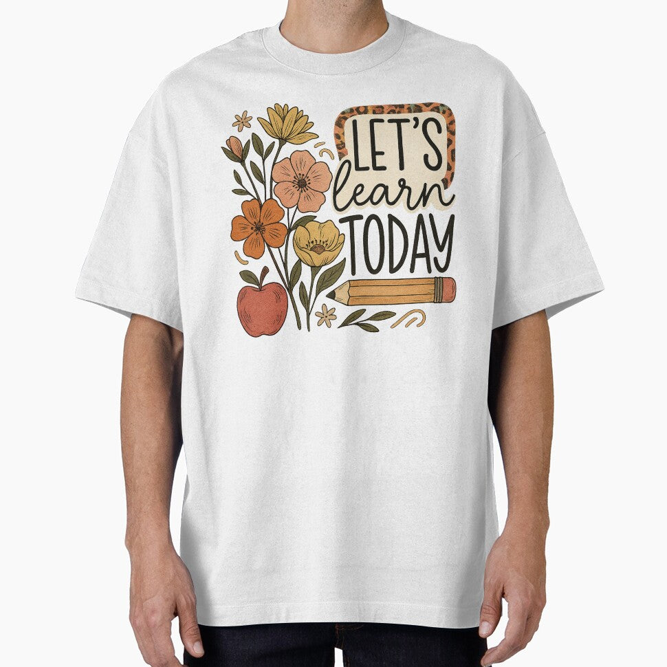 boho floral teacher png｜gonna learn today｜ by PixelBlooming