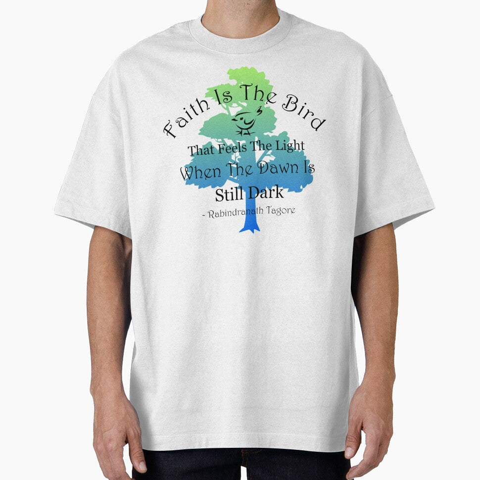 Inspirational Tagore Quote With Tree by Oirabot