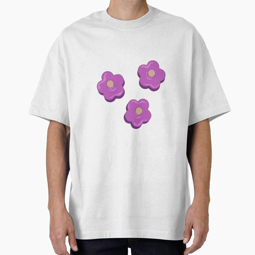 Y2k Purple Flowers by lollydesigned