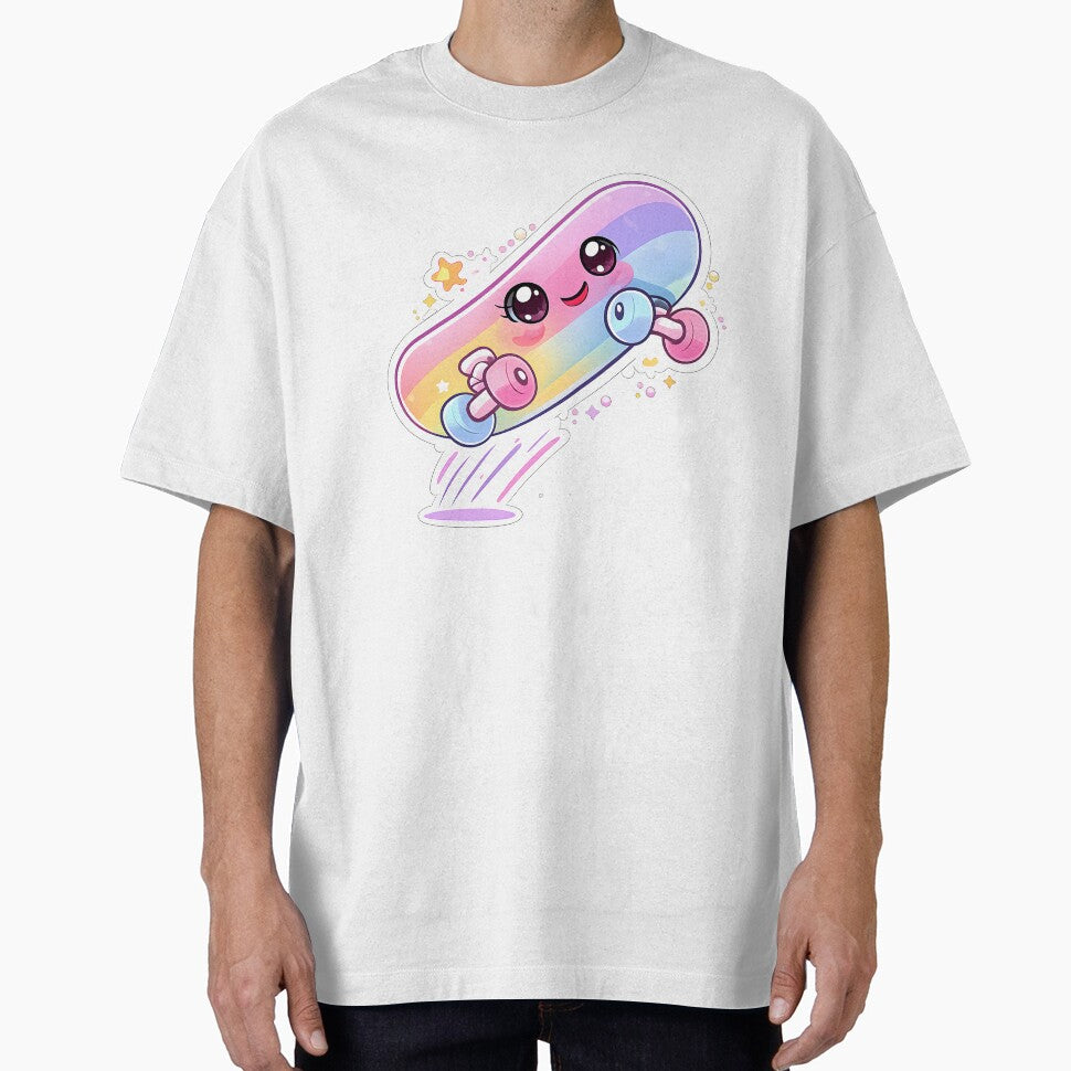 Kawaii Skateboard Character – Cute Skater Design by DesignEG