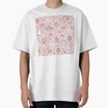 Kawaii Cute Pattern – Pastel Pink Kawaii Doodles Seamless Design by DrizzyV