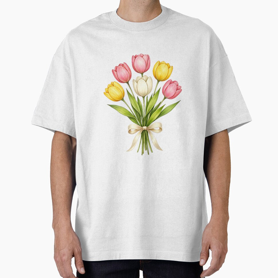 Elegant Tulip Bouquet Illustration by Khanworld