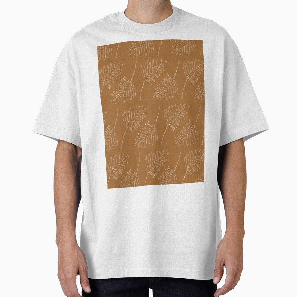 Minimalist Floral Leaf Pattern Earth Toned by SoloTravelerSt