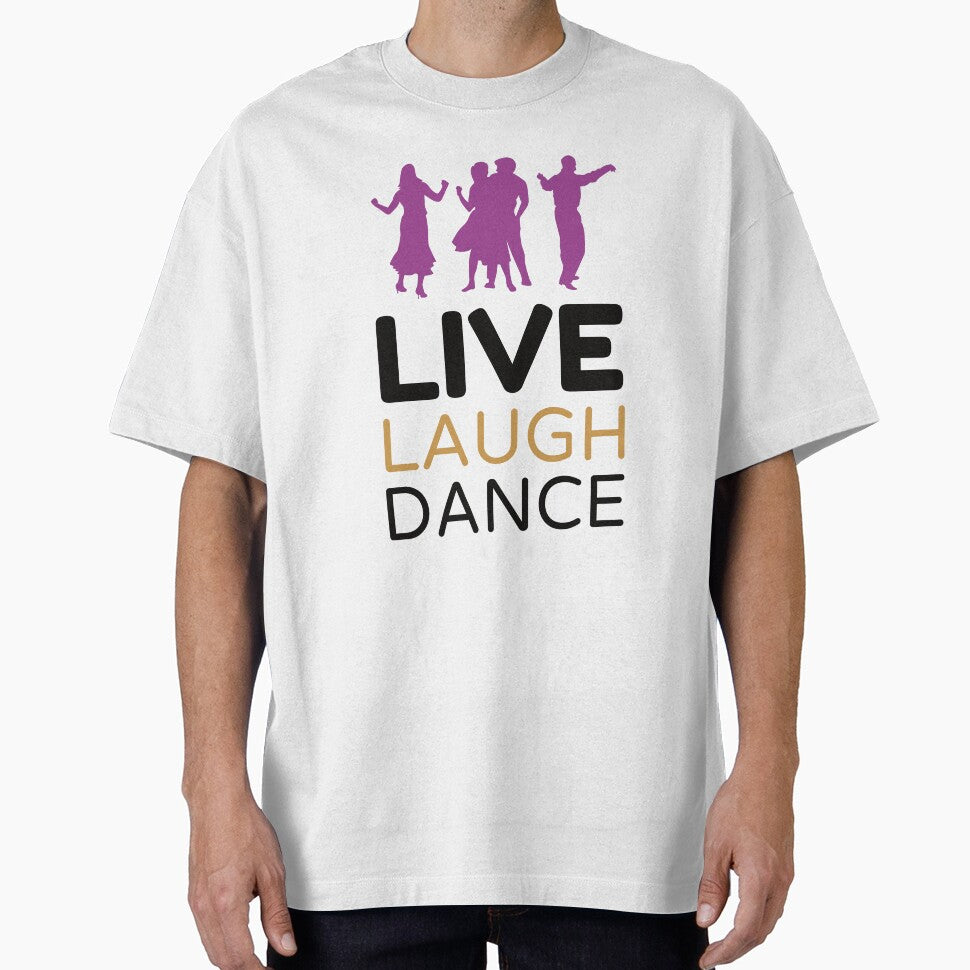 Live Laugh Dance - Short Motivational Phrases | Colorful Stylish Dance Typography by Delandor