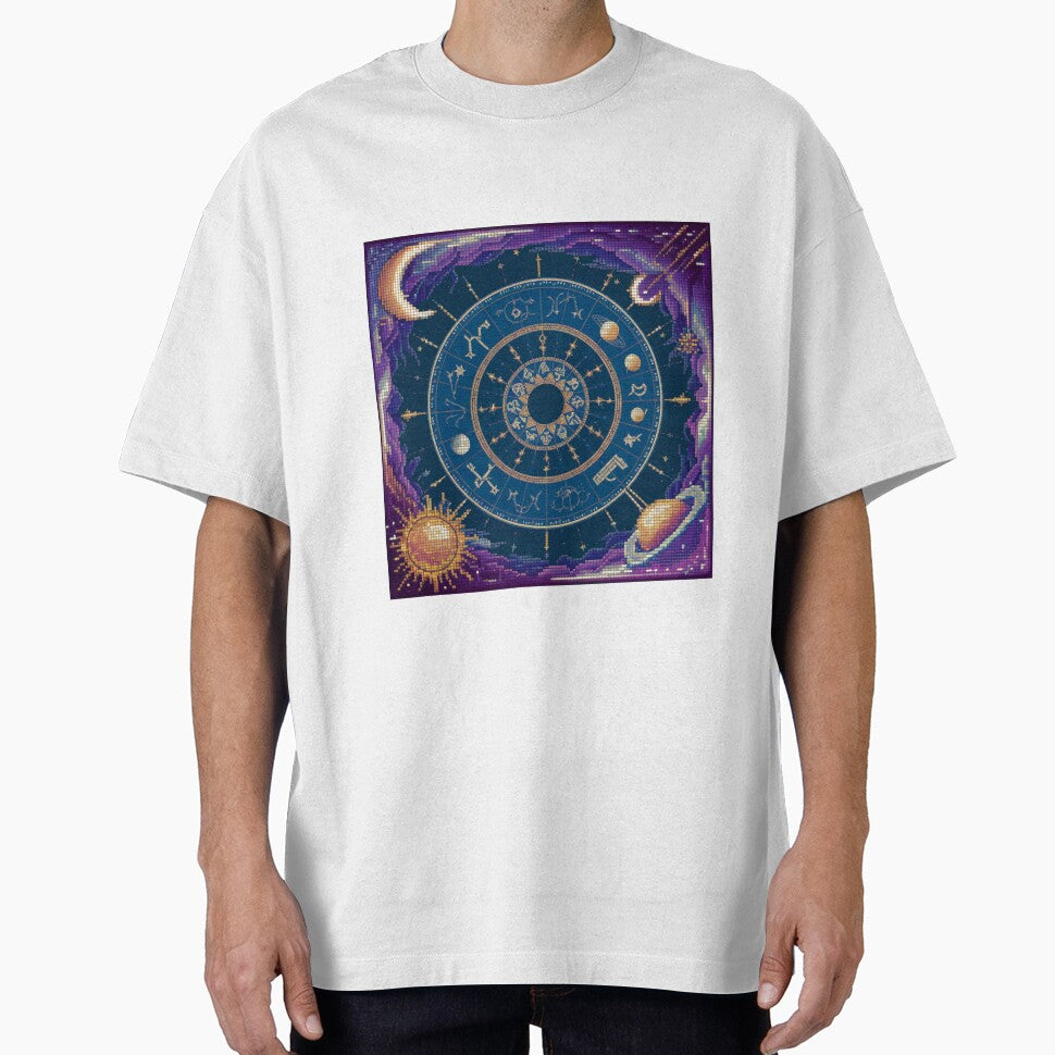 Pixel Art Moon, Stars, and Galaxies Design - Retro Art for Clothing, Mugs, and Accessories by AlanCStore