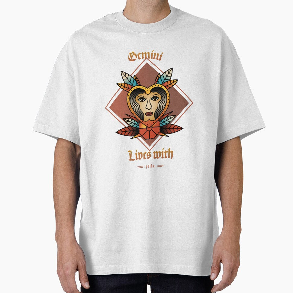 Gemini Lives with pride -  graphic design -  birthday gifts by jerrylaza