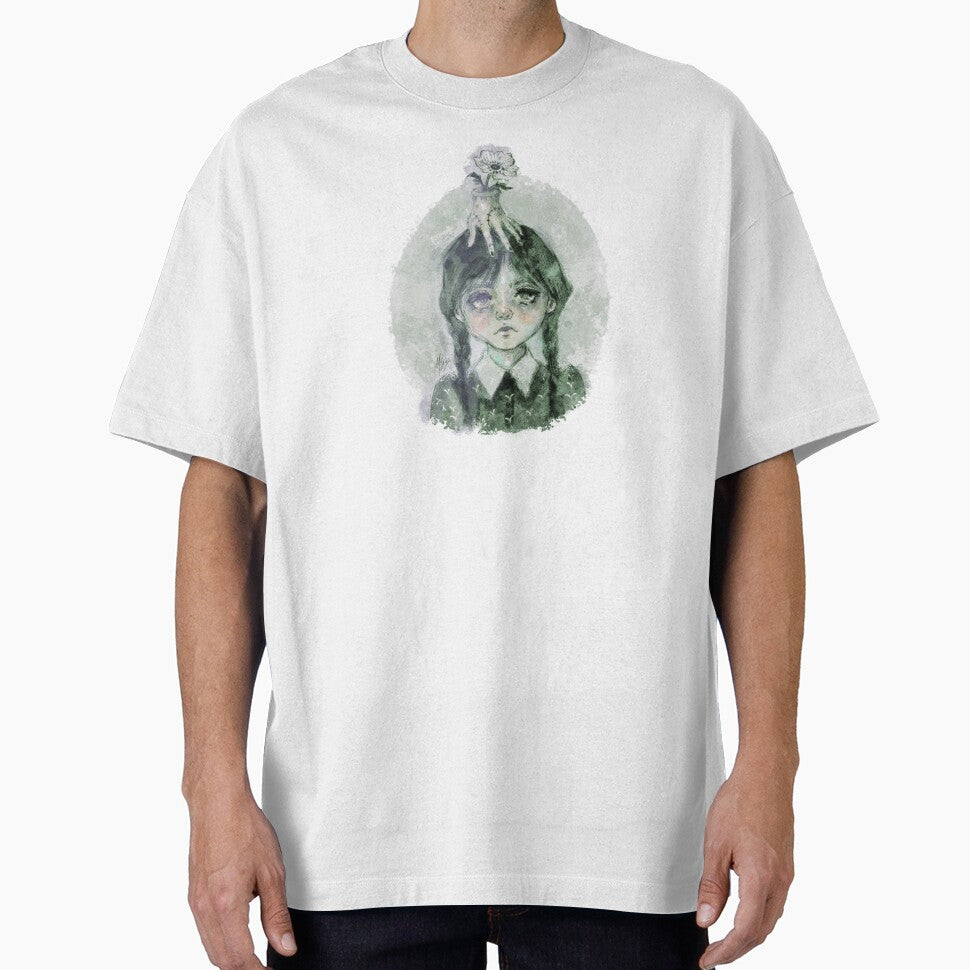 GOTH GIRL FLOWER HAND SAGE GREEN SOFT GOTH by melyverso