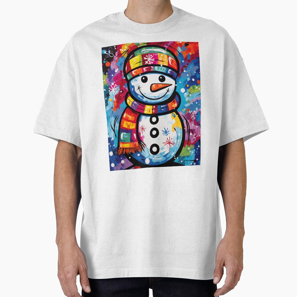 Hippie Snowman Pop Art Style by MCGrafxStudio