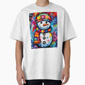 Hippie Snowman Pop Art Style by MCGrafxStudio