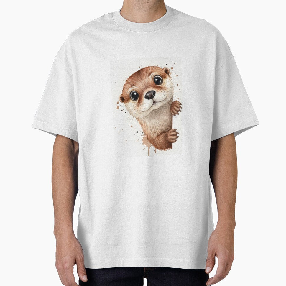 Otter meme funny cute kawaii pet animal watercolor by CheeseBlueprint