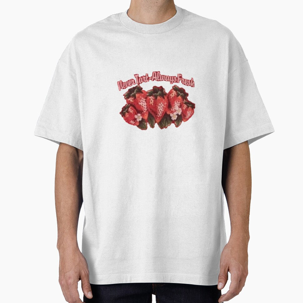 Strawberry "Never Tart-Always Fresh" 2000s Decal by -y2k-
