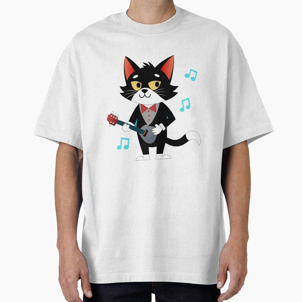 The cat is a musician by Aleksey Gladyshev