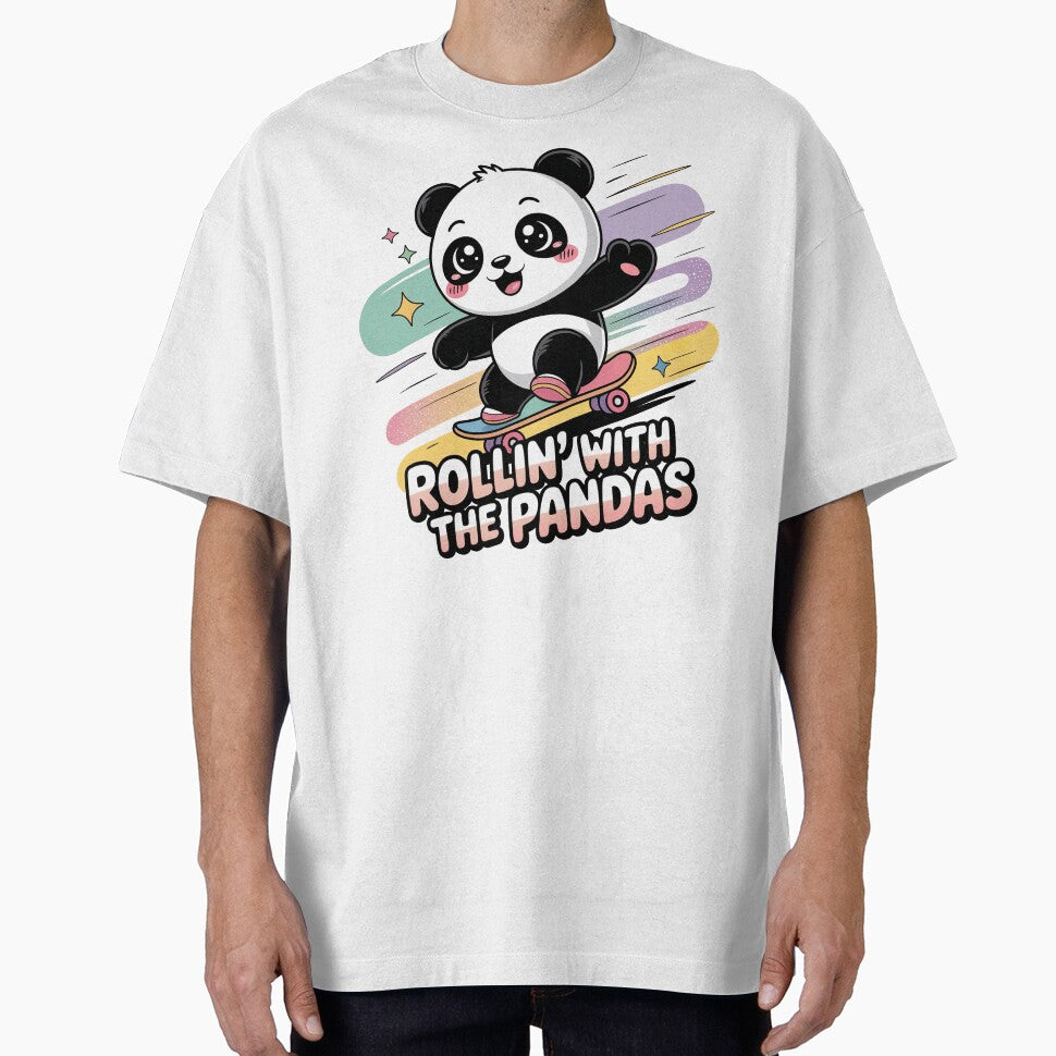 Copy of Cute Kawaii Panda, Skateboarding Panda by graphic-genie