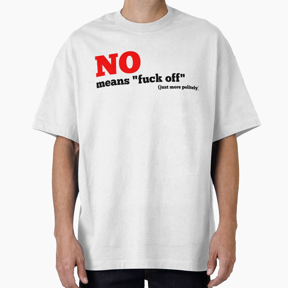 no means... simple slogan (black) by DuckvilleStudio