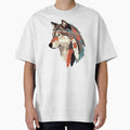 Boho Wolf Native American by KD Merch