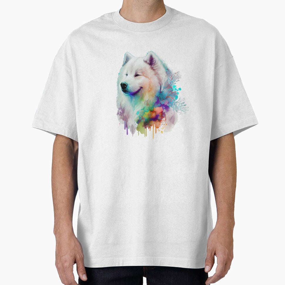 Samoyed | Colorful Watercolor Design #1 by MatsurexDesigns