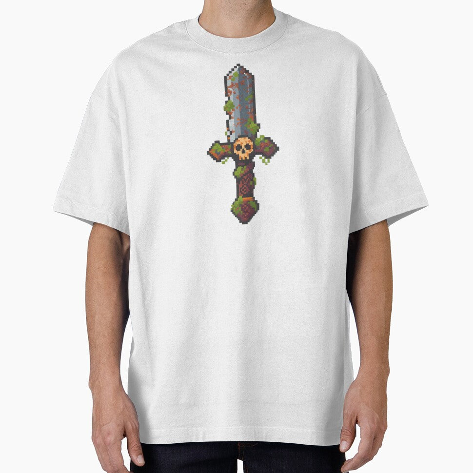 Pixel Skull Sword – Dark Fantasy 8-Bit Pixel Art Weapon by onlin3boutiqu3