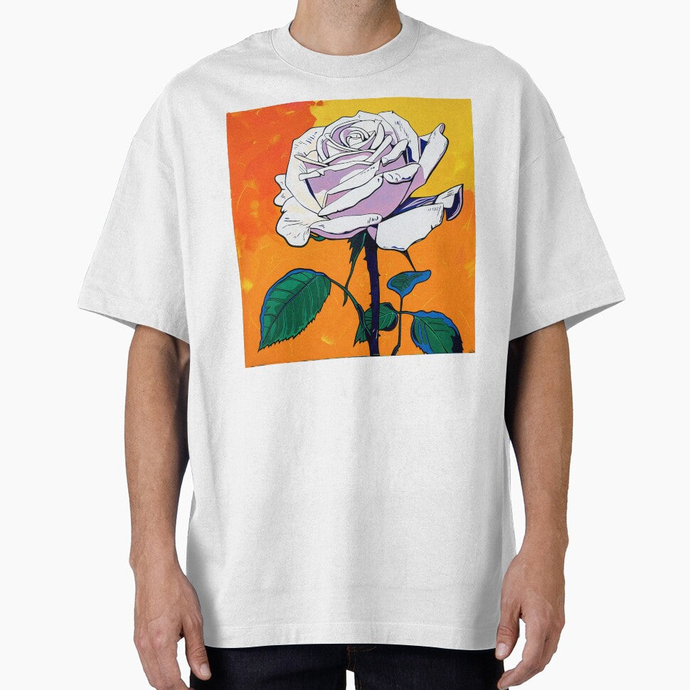 White Rose Pop Art 4 by AstroRisq