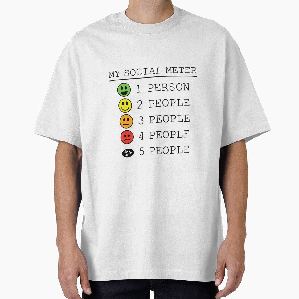 My Social Meter Funny Introvert Too Many People by JohnVBurks