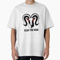 Fierce Ram Graphic T-Shirt, Fear The Ram Design, Bold Animal Illustration Tee, Unique Statement Shirt, Artistic Graphic Tee, Casual Wear by liberarthq