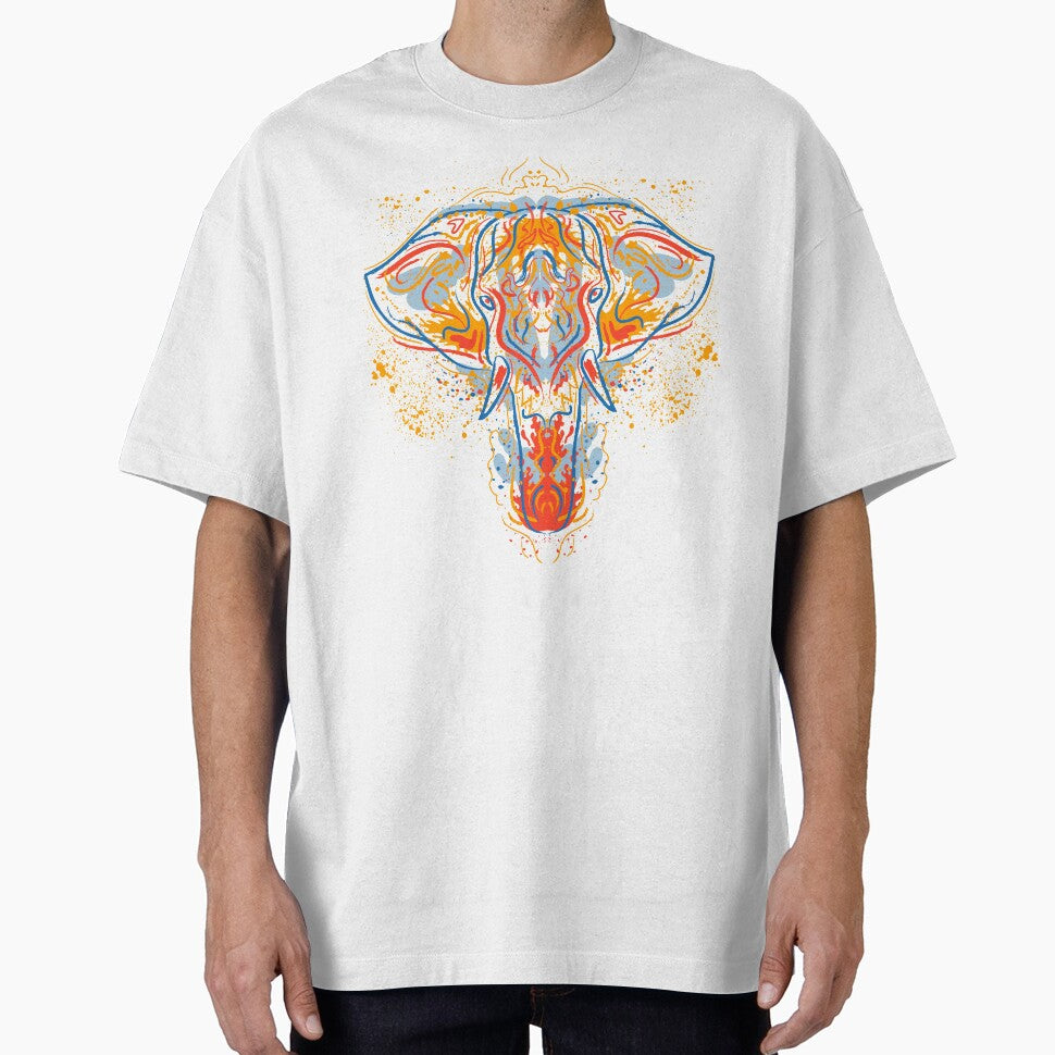 Elephant indians painted illustration by Chams0609