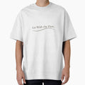 Go With The Flow Minimalist Typography Design by PunchlinePress