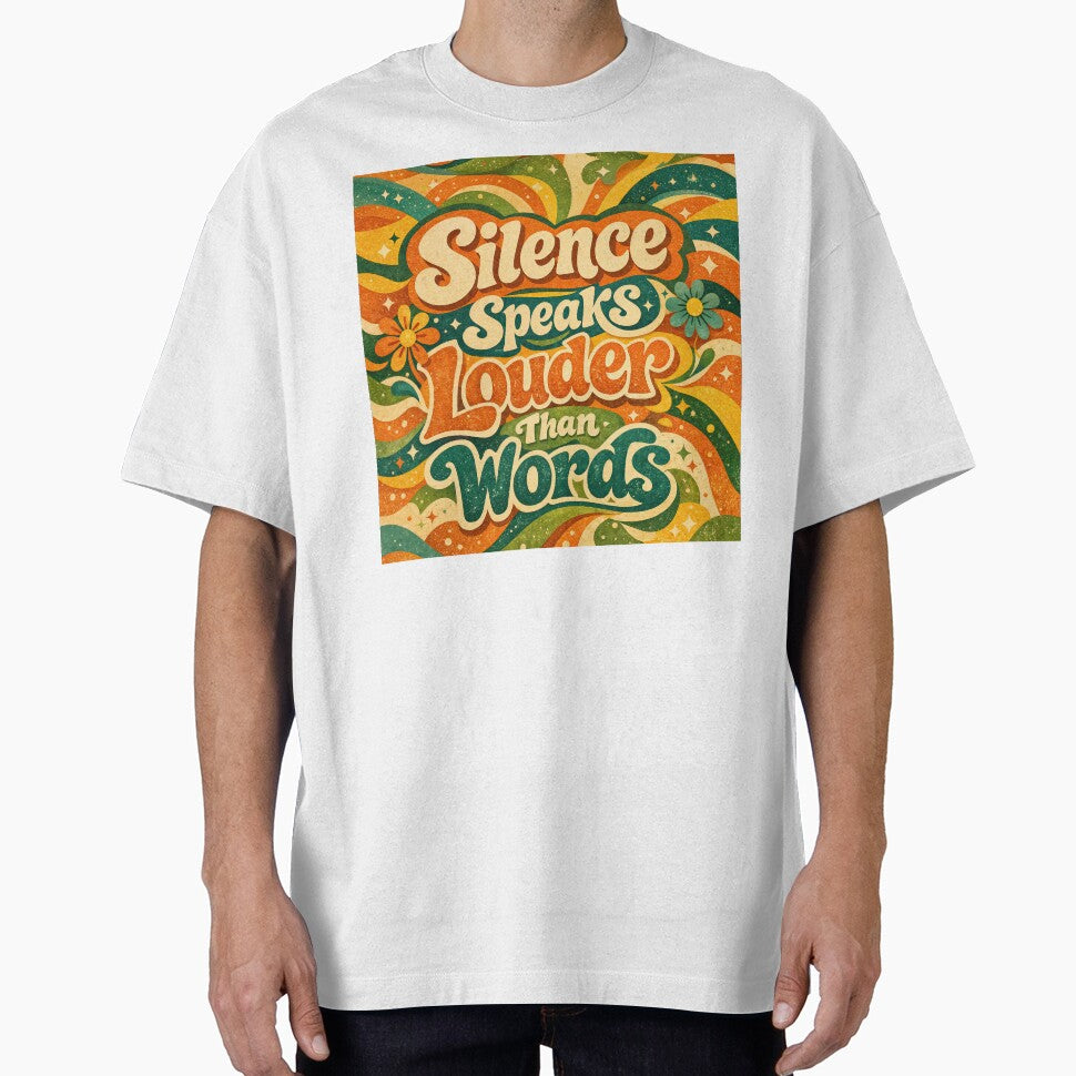Silence Speaks Louder Than Words Retro Art by ForeverPrintsOK