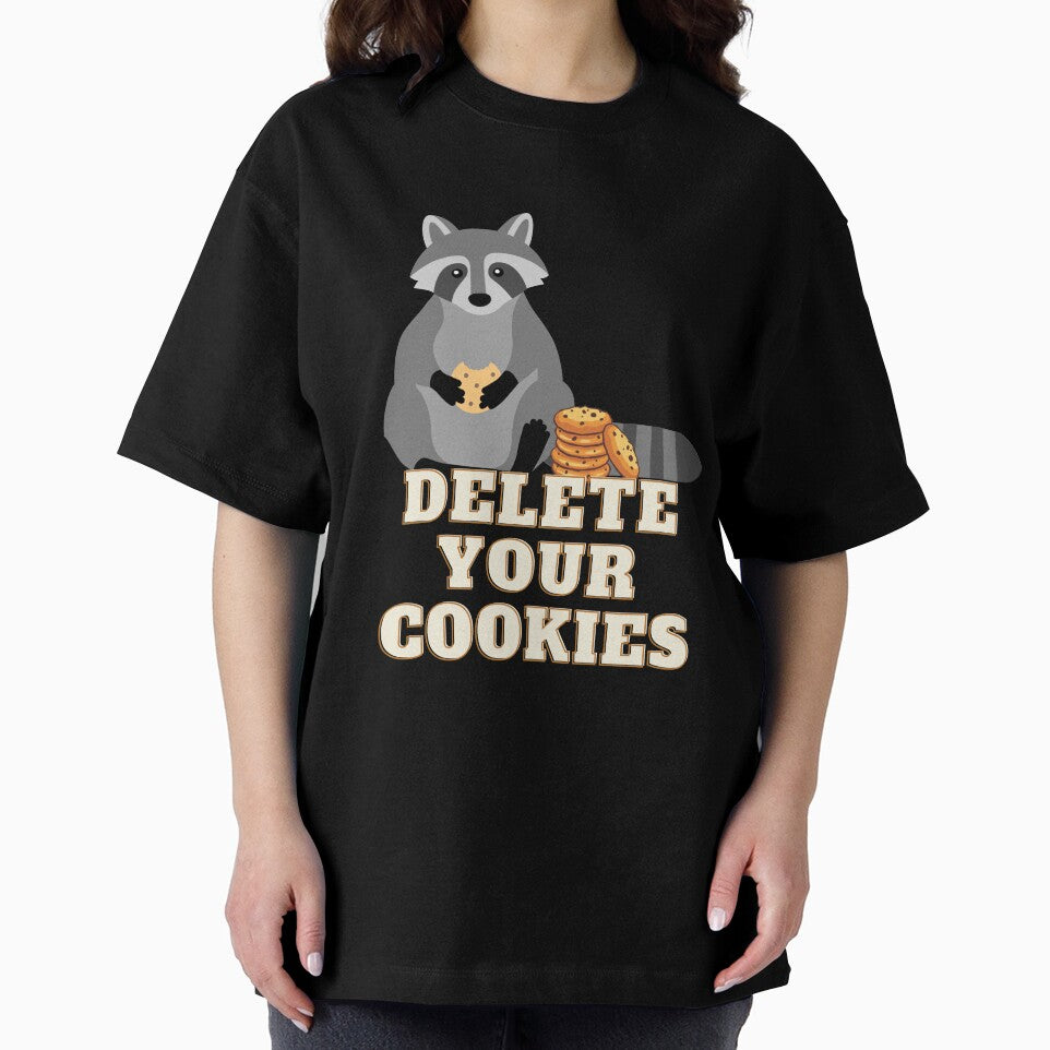 Delete Your Cookies Raccoon Humor Browser Fun by Two Left Hands Design